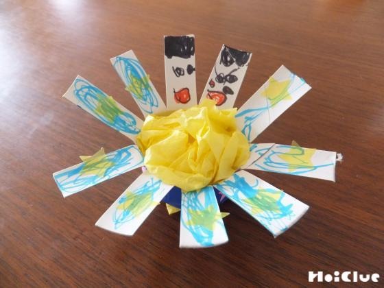 パッと花咲くおりひめひこぼし〜トイレットペーパーの芯で作る七夕飾り〜