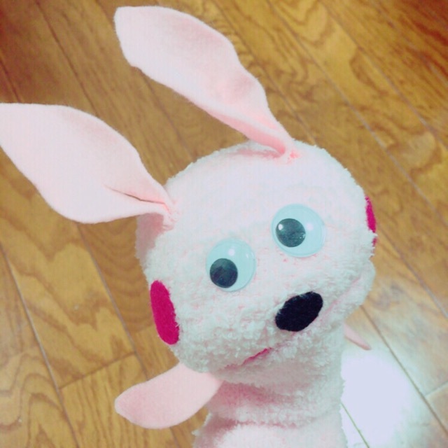 【みんなの投稿】靴下パペットうさた