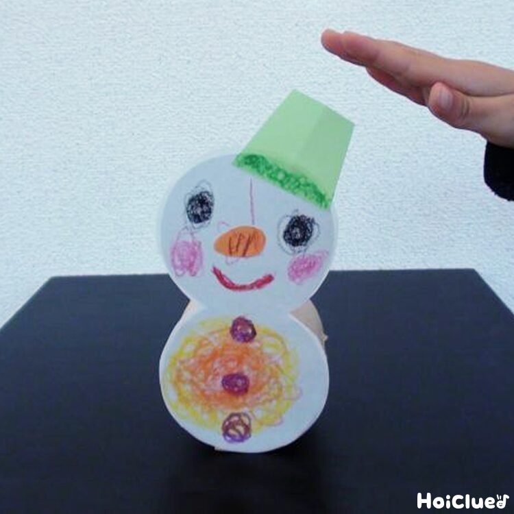 ゆらゆら雪だるま〜動かして楽しむ手作りおもちゃ〜