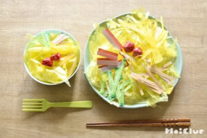 ちゅるるんっ！冷やし中華〜カラーテープで美味しい製作遊び〜