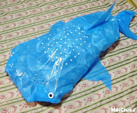 ふかふかジンベイザメ〜乗って遊べる手作りおもちゃ〜
