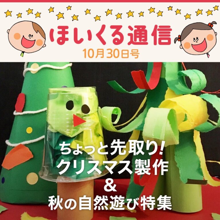 ちょっと先取り！クリスマス製作＆秋の自然遊び特集