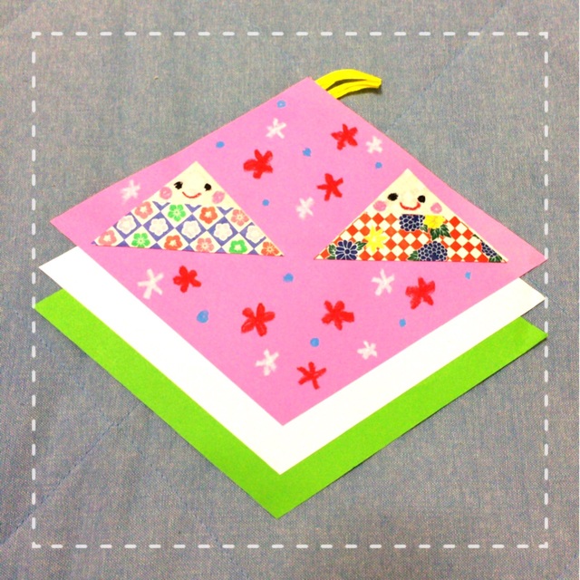 【みんなの投稿】【ひな祭り、折り紙製作】