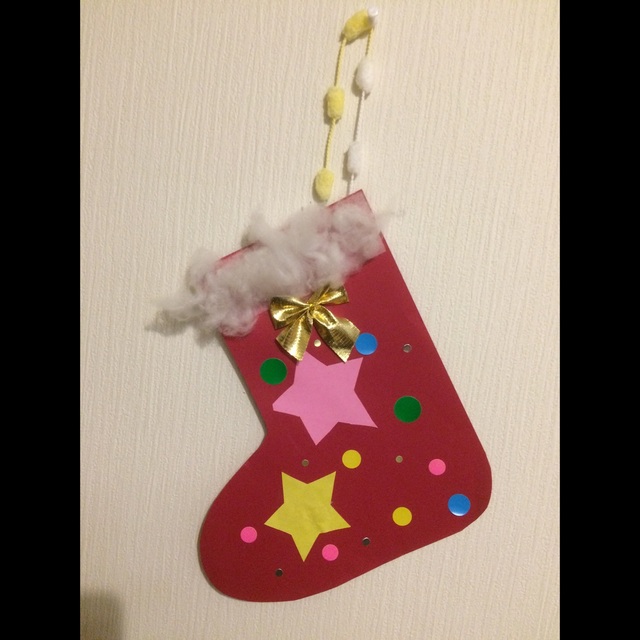 【みんなの投稿】【クリスマスブーツのタペストリー】