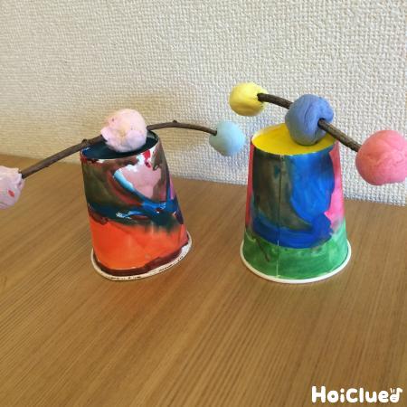 まんまるやじろべえゴマ〜紙粘土で楽しむカラフルゴマ〜