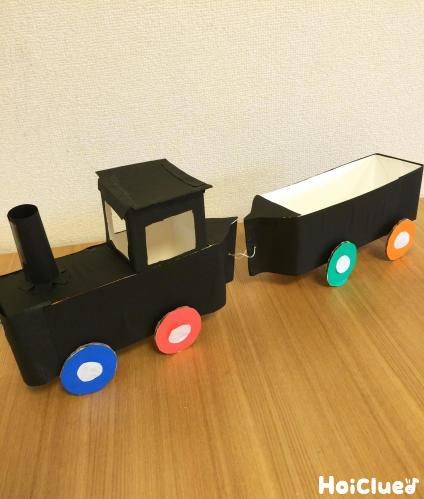 牛乳パック機関車〜たっぷり運べる手作りおもちゃ〜