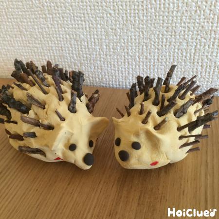 木の枝チクチクはりねずみ〜自然物で楽しむ製作遊び〜