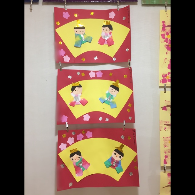 【みんなの投稿】3歳児ひなまつり製作
