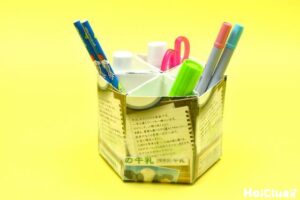 【お役立ち】牛乳パックを使った6つの三角ポケット収納