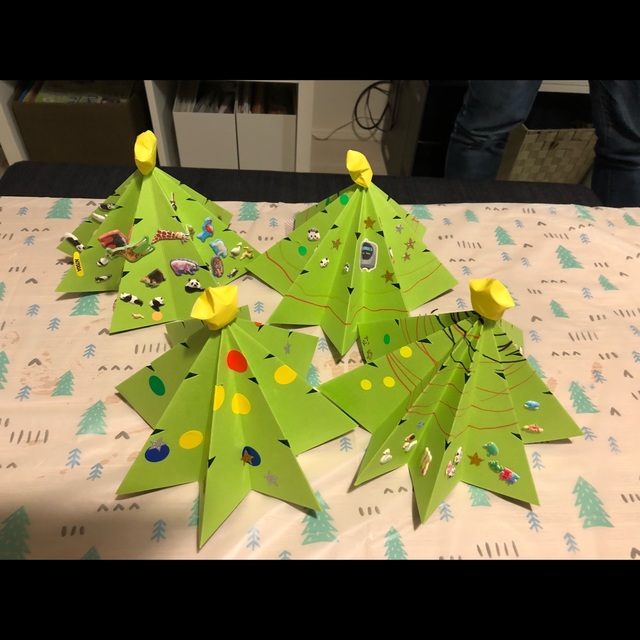 【みんなの投稿】３歳児&０歳児 クリスマスツリー
