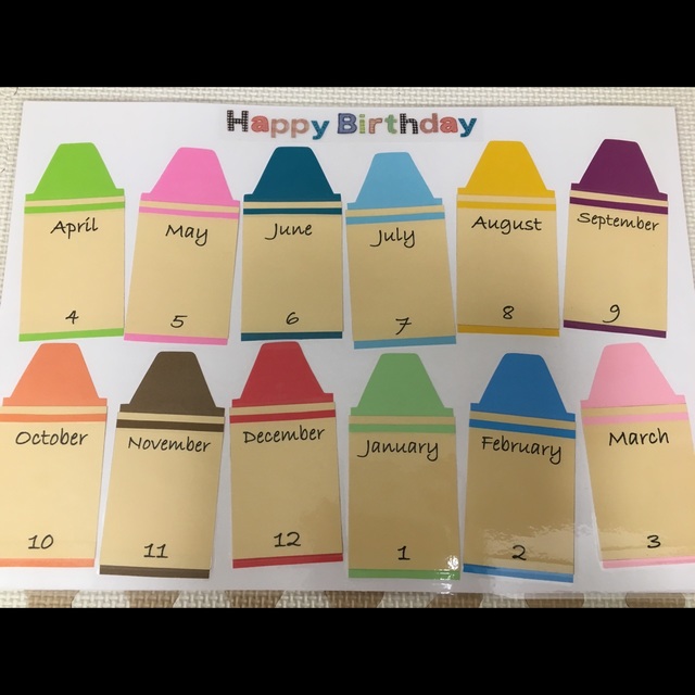 【みんなの投稿】【Birthday表①】クレヨンBox