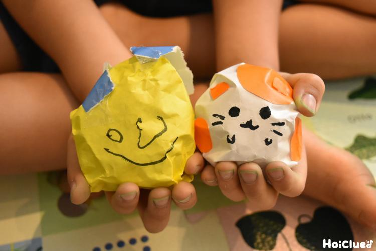 手乗りハムスター〜2つの材料で楽しむ、製作遊び〜