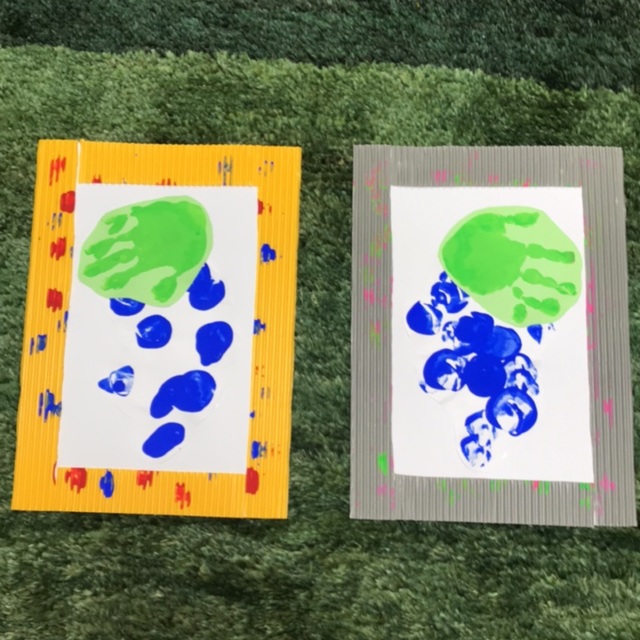 【みんなの投稿】敬老の日のプレゼント[1歳児]ぶどう
