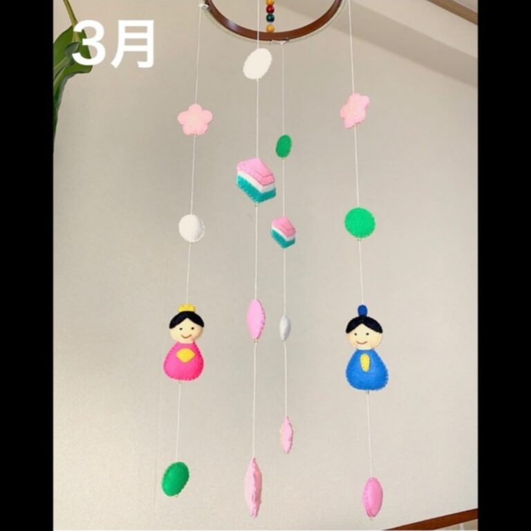 【みんなの投稿】✂︎季節のモビール (3月用)