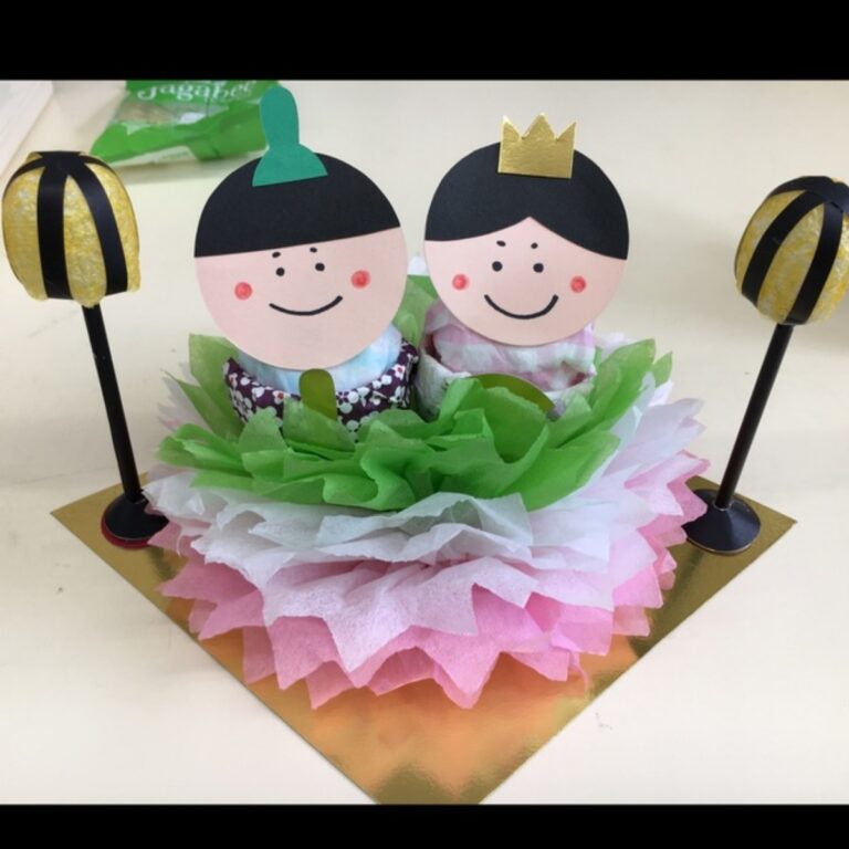 【みんなの投稿】◎雛人形(4歳児、見本)
