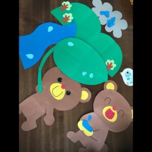 【ペープサート】 雨降りくまのこ