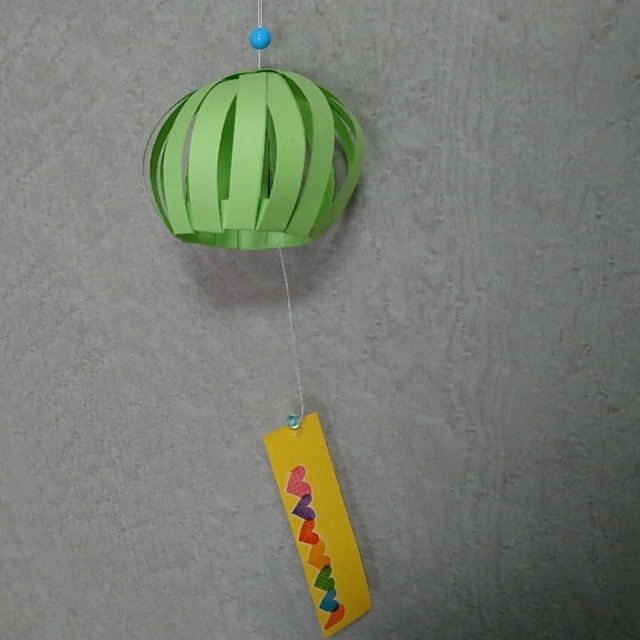 【みんなの投稿】画用紙で、風鈴