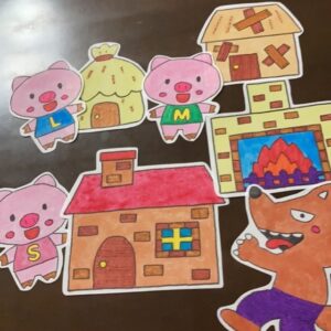 パネルシアター  「さんびきのこぶた」