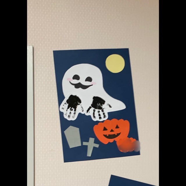 【みんなの投稿】0歳児 手形 ハロウィン制作