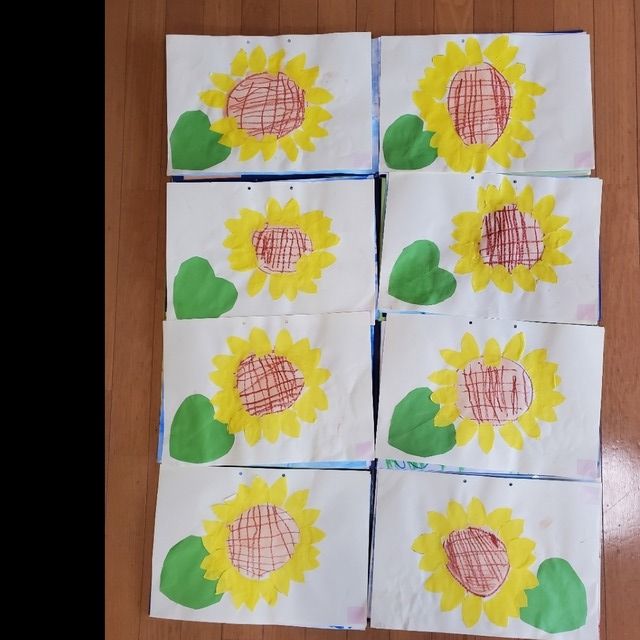【みんなの投稿】3歳児製作 ひまわり