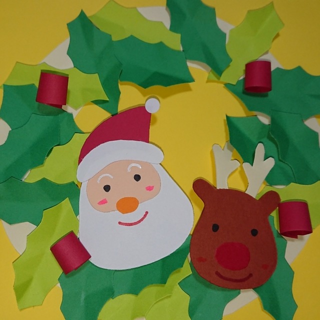 【みんなの投稿】クリスマスリースを作ってみました