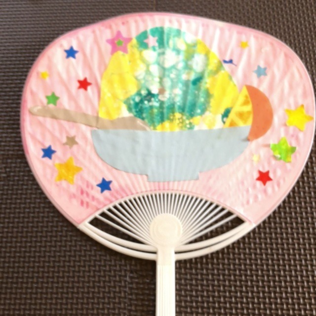 【みんなの投稿】3歳児　シャボン玉アート　かき氷 　うちわ