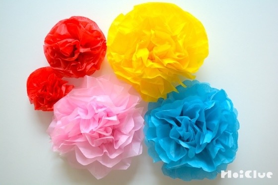 お花紙の花の作り方〜飾りつけやプレゼントにもなる、製作遊び〜