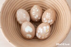 春の草花をプリントして、イースターエッグを作ってみよう〜素材／たまご〜