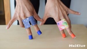 トコトコ・ピョンピョン！？指のファッションショー！〜素材／折り紙〜