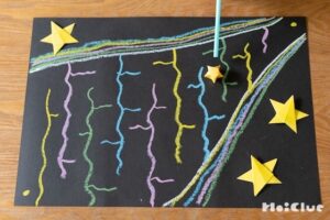 お星様をゴールに届けよう！フーフー天の川迷路〜素材／色画用紙〜